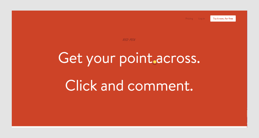 Red Pen homepage