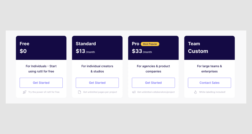Ruttl pricing plans