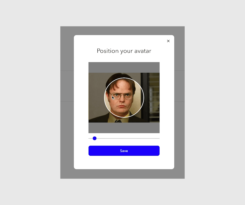How to position your Workspace avatar