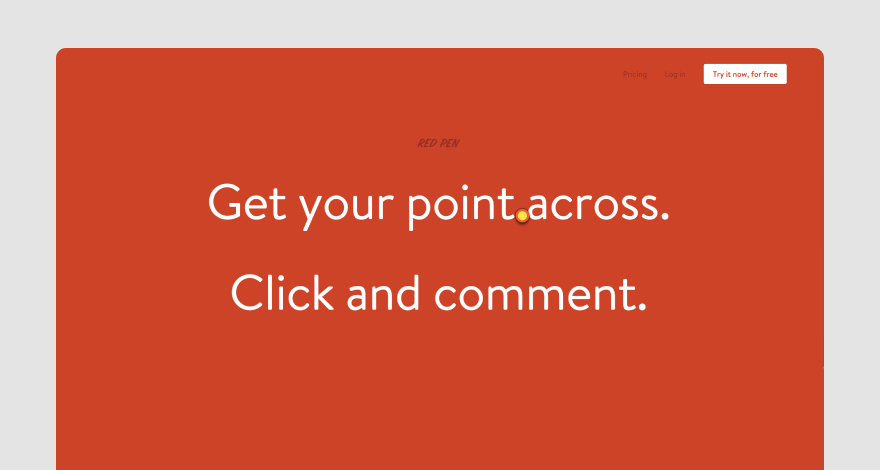 Red Pen's homepage.