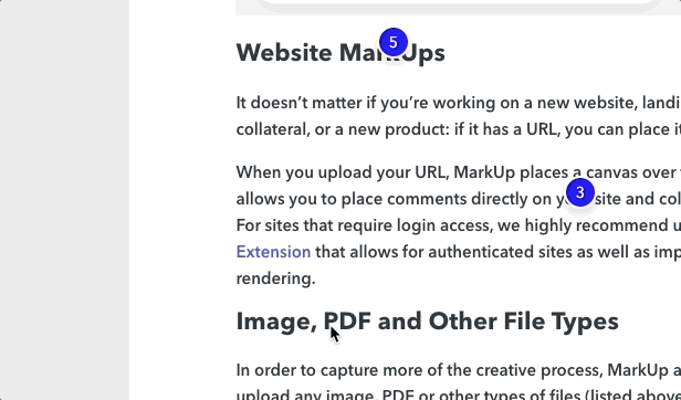 Adding emojis to comments in MarkUp.io